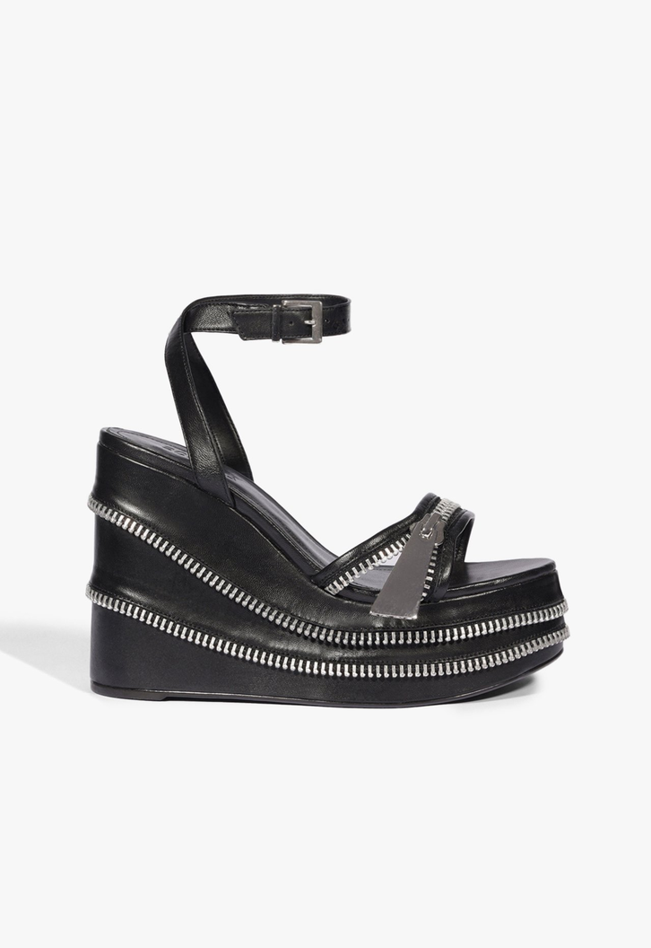Sandália Plataforma Dev Wedge Preta
