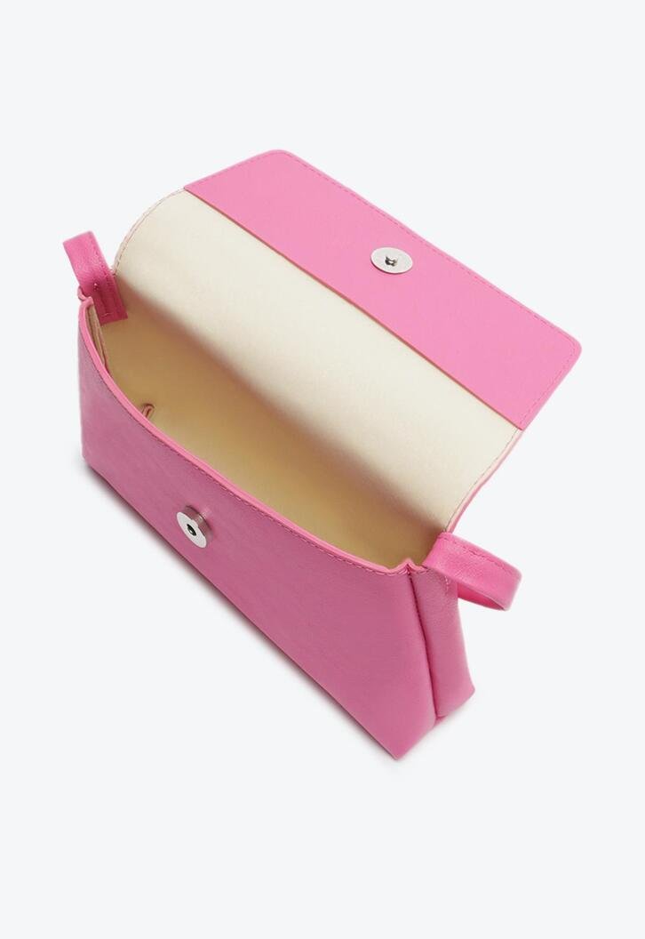 Crossbody Rosa Pink Aba Retangular Média