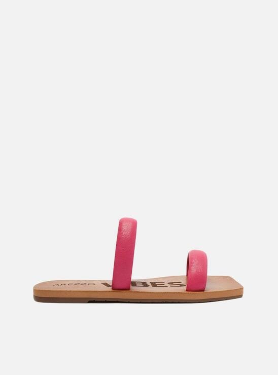 RASTEIRA ROSA AREZZO TIRAS BICO QUADRADO