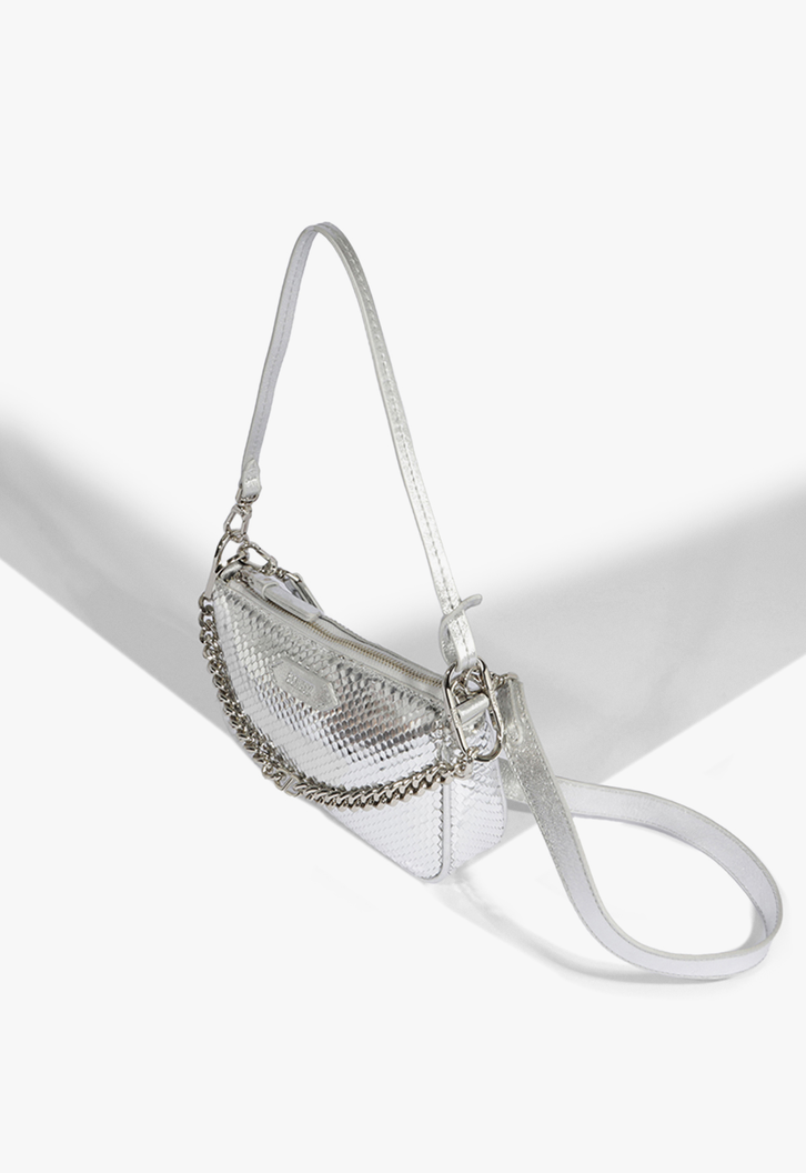 Crossbody Prata Schutz Emmy Texture