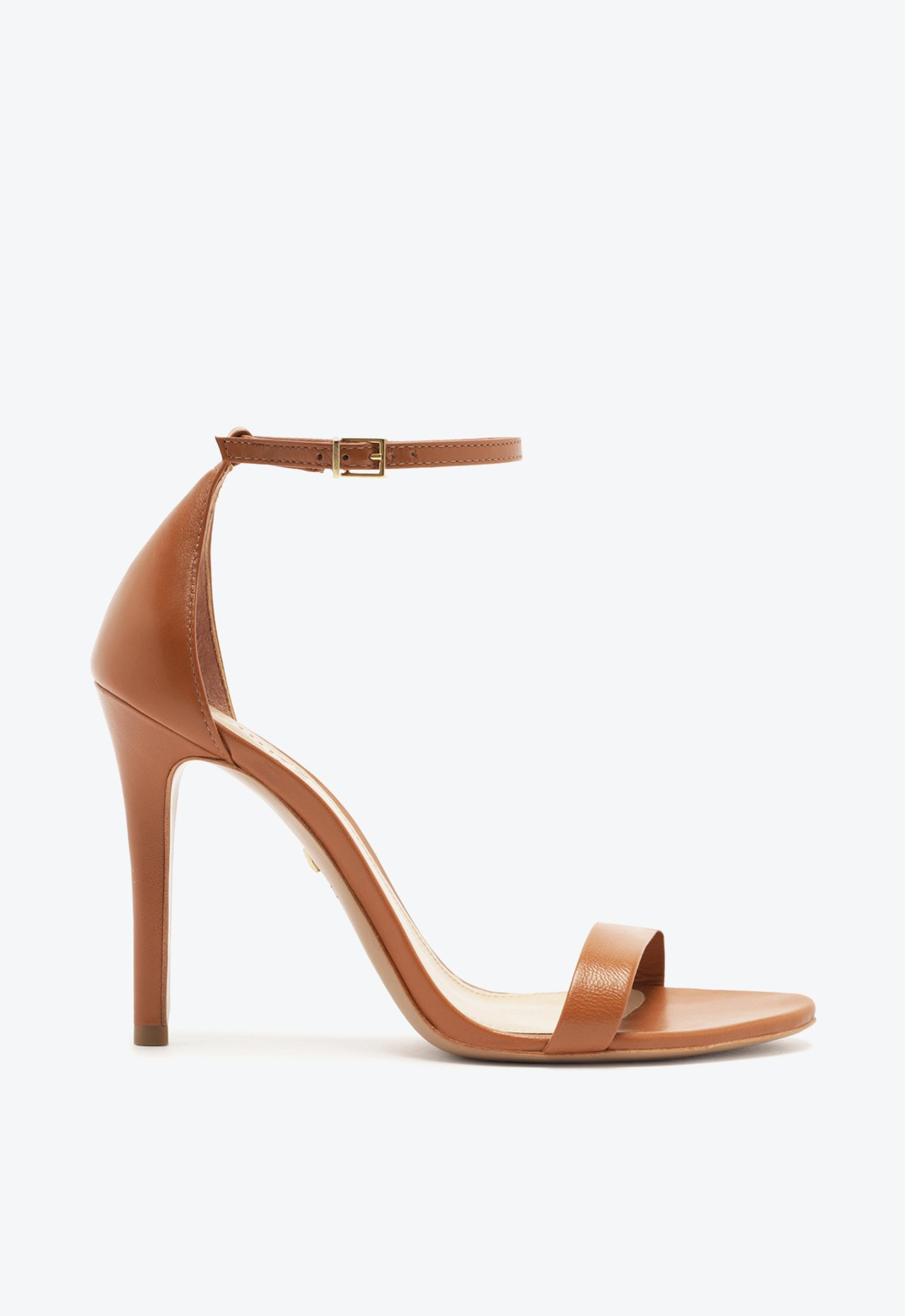 ☆Suelyn☆ Sandália Salto Alto Skye Couro Vinil Prata Dourada | ZZ MALL