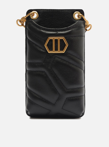 Mini Bag Porta-celular Preta Arezzo Couro Emma | ZZ MALL