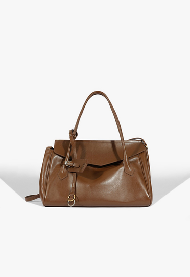 Bolsa Tote Stella Couro Marrom | ZZ MALL