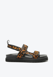 Sandália Papete Zaha Animal Print