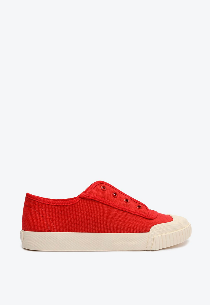 TÊNIS VERMELHO SCHUTZ SEM CADARÇO SMASH LONA