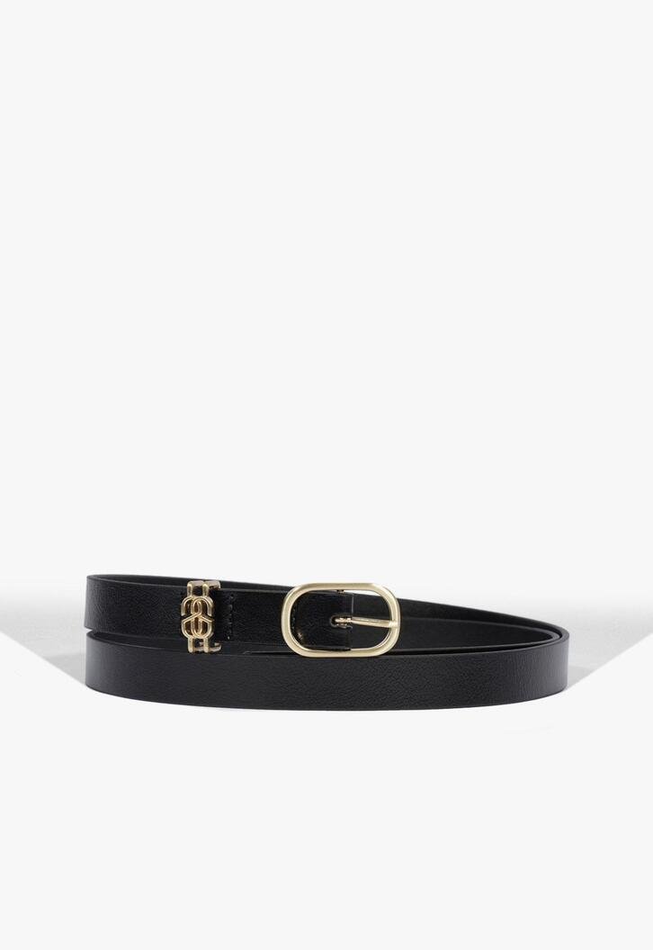 The SS Belt Couro Preto