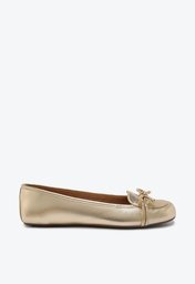 Mocassim Anacapri Yara Laço Dourado