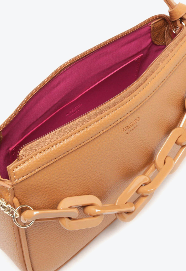 Bolsa Tiracolo Marrom Arezzo Iara Sport Pequena