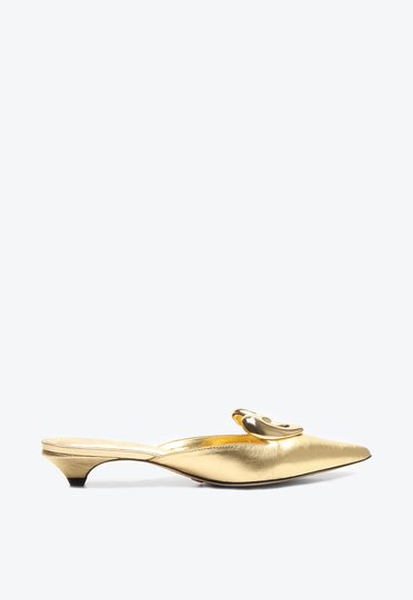 Mule Dourada Vicenza Stephanie | ZZ MALL