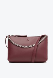 Bolsa Tiracolo Roxa Anacapri Lisa Corrente Média