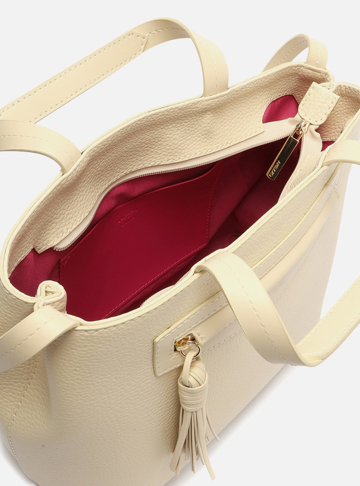 Bolsa Tote Off-white Arezzo Barbicacho Grande