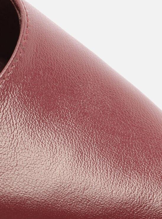 SAPATILHA VINHO AREZZO COURO SLINGBACK NÓ