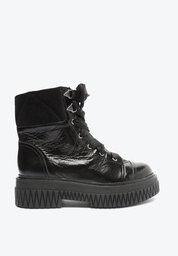 BOTA COTURNO PRETO SCHUTZ BOLD COURO