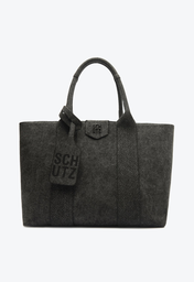 Bolsa Shopping Jeans Preta Schutz Grande