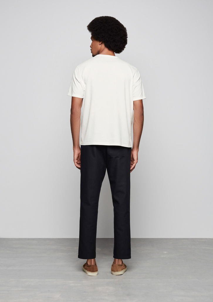 Camiseta Off-White Dzarm Manga Curta Em Ribana Estampada