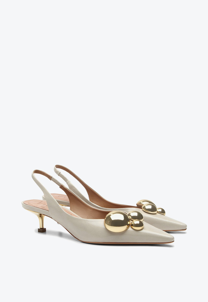 Slingback Olga Cinza
