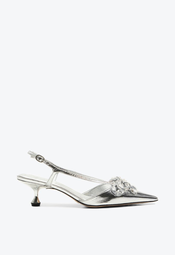 Slingback Servia Prata