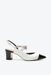 Slingback Branco Vicenza Lua