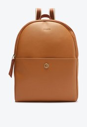 Mochila Marrom Anacapri Bolso Frontal Grande Alça Bicolor