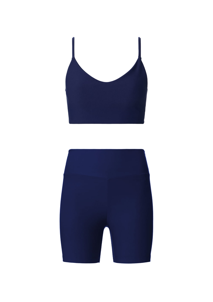 Kit Top E Bermuda Azul Hering Esportiva Proteção UV