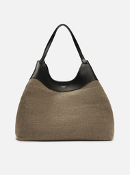 Bolsa Shopping Preta Natural Arezzo Grande