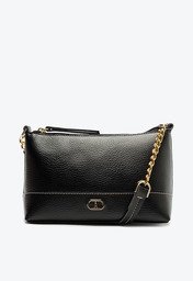 Bolsa Tiracolo Anacapri Pequena Floater Corrente Preta