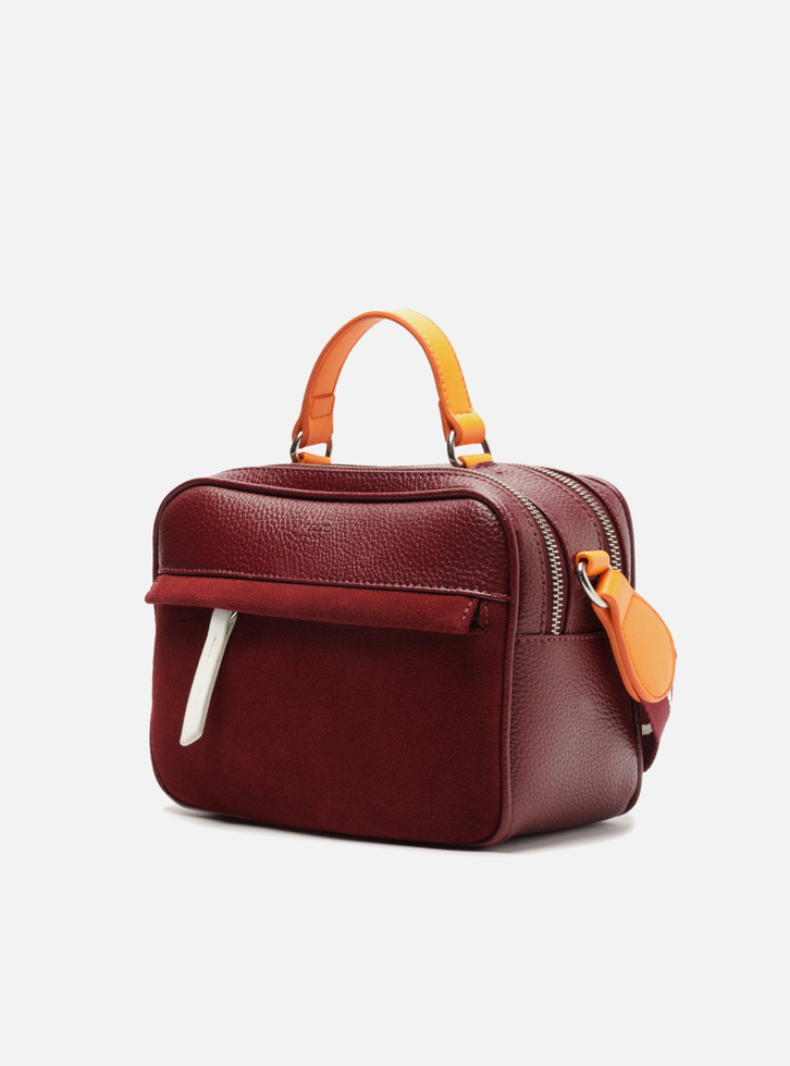 Bolsa Tiracolo Vermelha Laranja Arezzo Prione Média | ZZ MALL