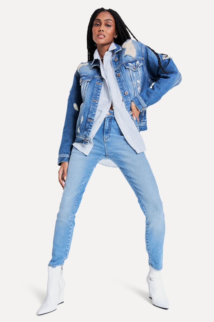 Calça Jeans Azul Reversa Super Skinny July