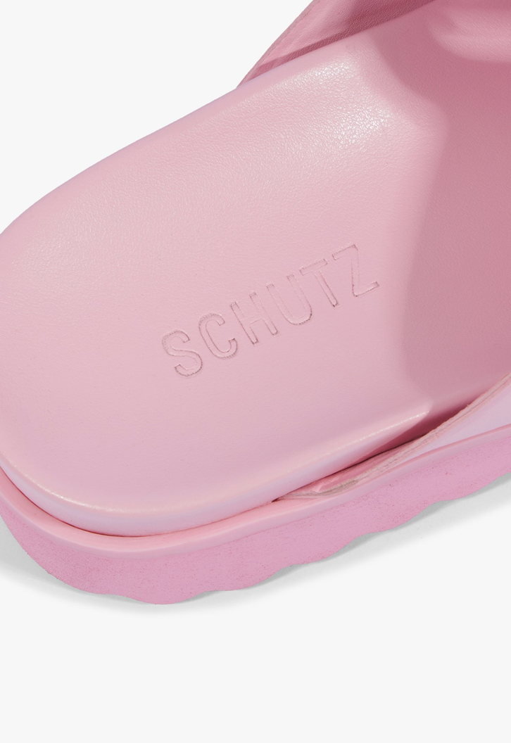 Papete Schutz Logo Couro Rosa