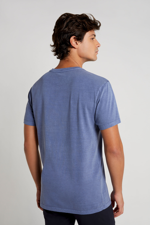 Camiseta Azul Oficina Reserva Garment Dye Marinho