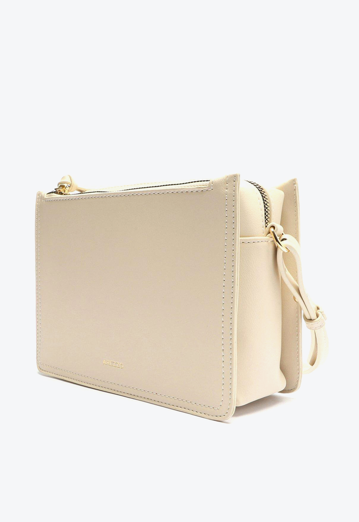 Bolsa Tiracolo Branca Arezzo Pequena Quadrada