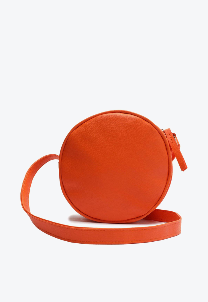 Bolsa Crossbody Laranja Anacapri Redonda Pequena