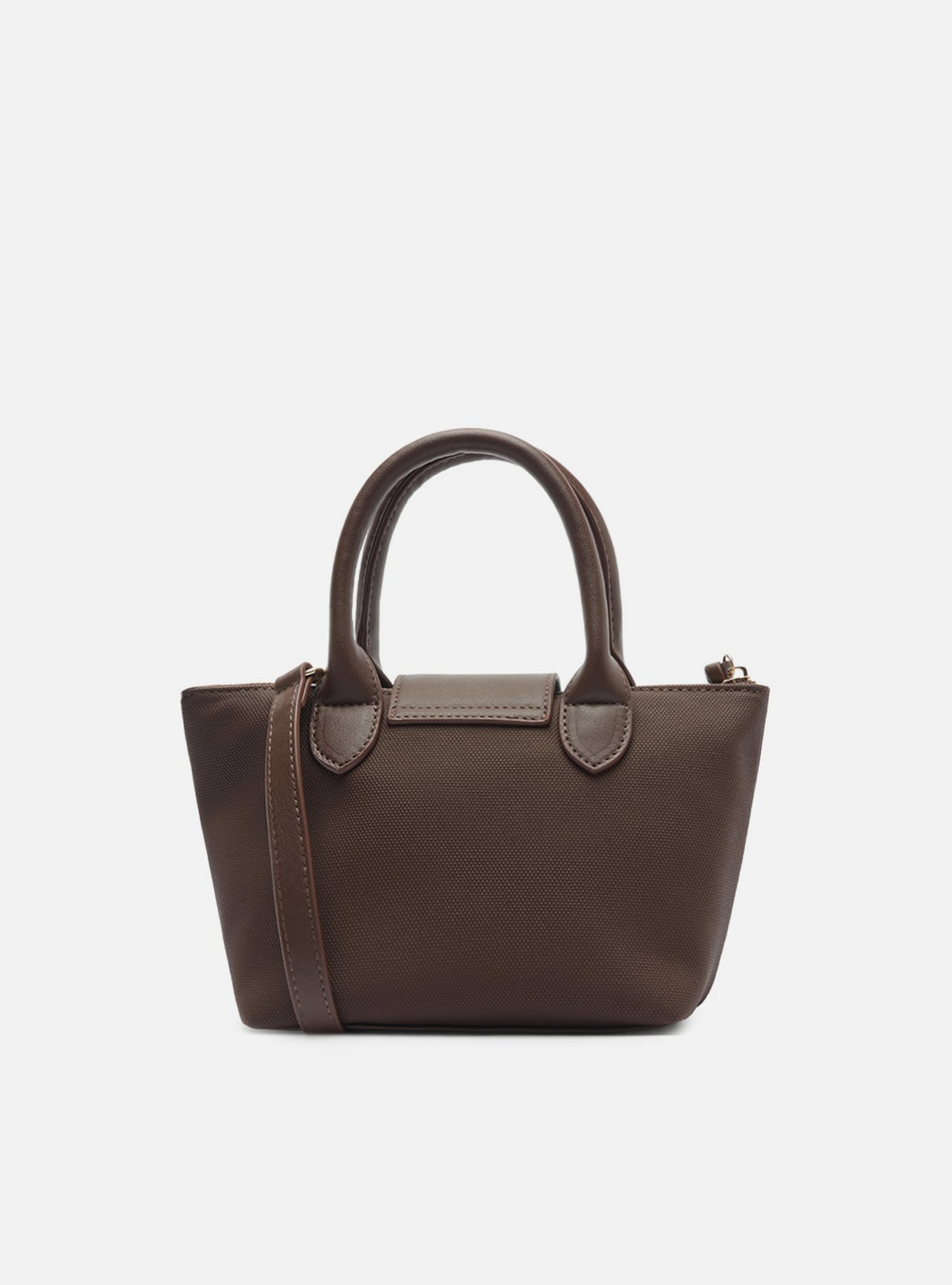 Bolsa Tote Marrom Média Bolso Frontal | ZZ MALL