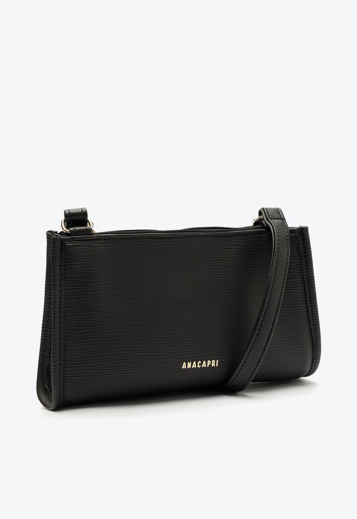 Bolsa Tiracolo Preta Anacapri Pequena Quadrada | ZZ MALL
