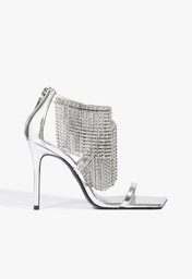 Sandália Preta Schutz Kendall Shine Camurça | ZZ MALL