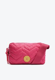 Bolsa Tiracolo Rosa Anacapri Matelassê Nylon