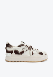 Tênis Flatform Schutz St Bold Couro Textura Branco