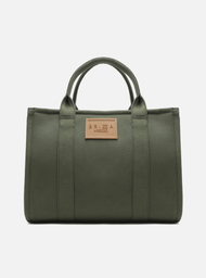 Bolsa Tote Lona Verde Militar Grande Brizza