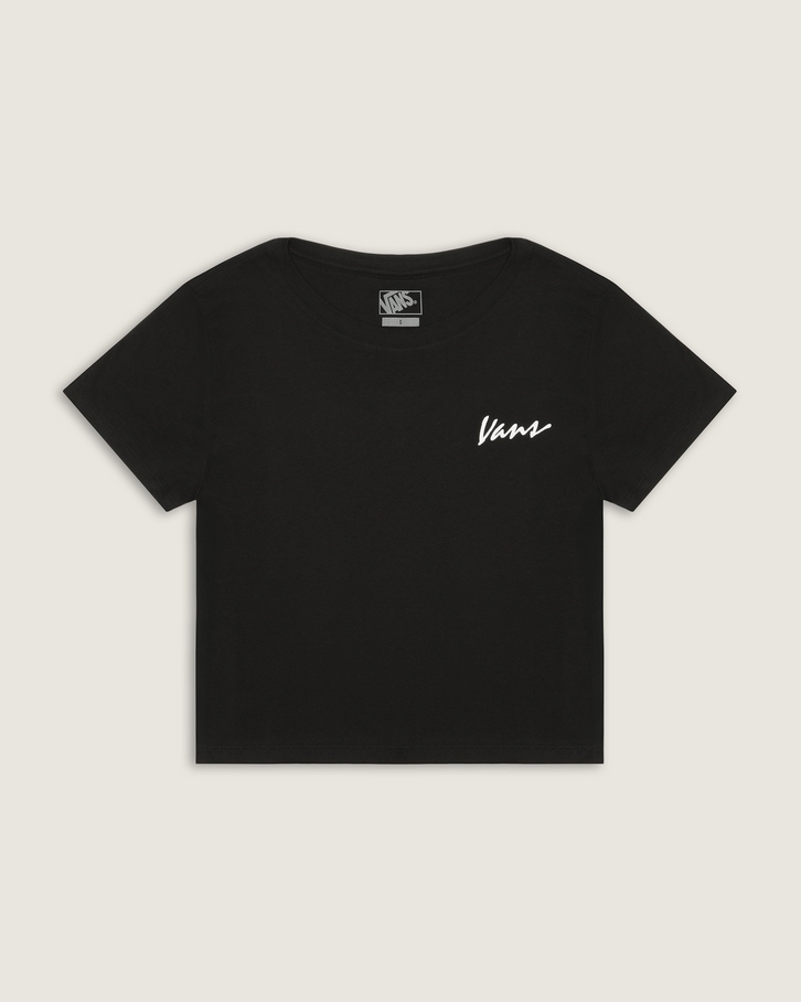 Camiseta Manga Curta Baby Tee Classic Script  Black
