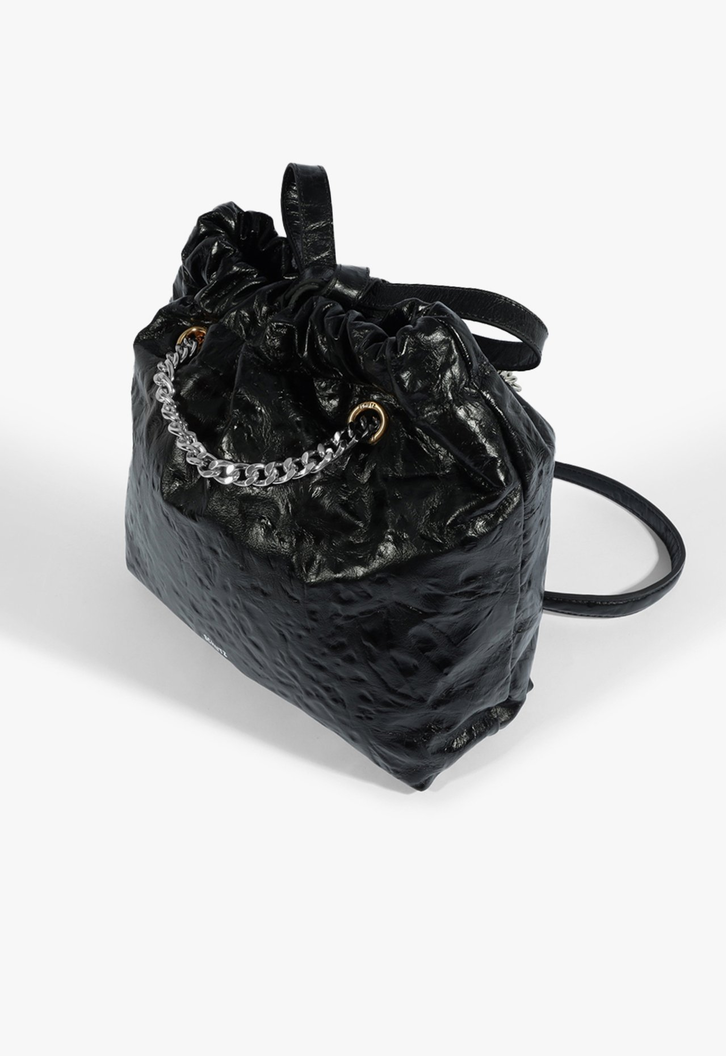 Bolsa Dazed Media Couro Preta | ZZ MALL