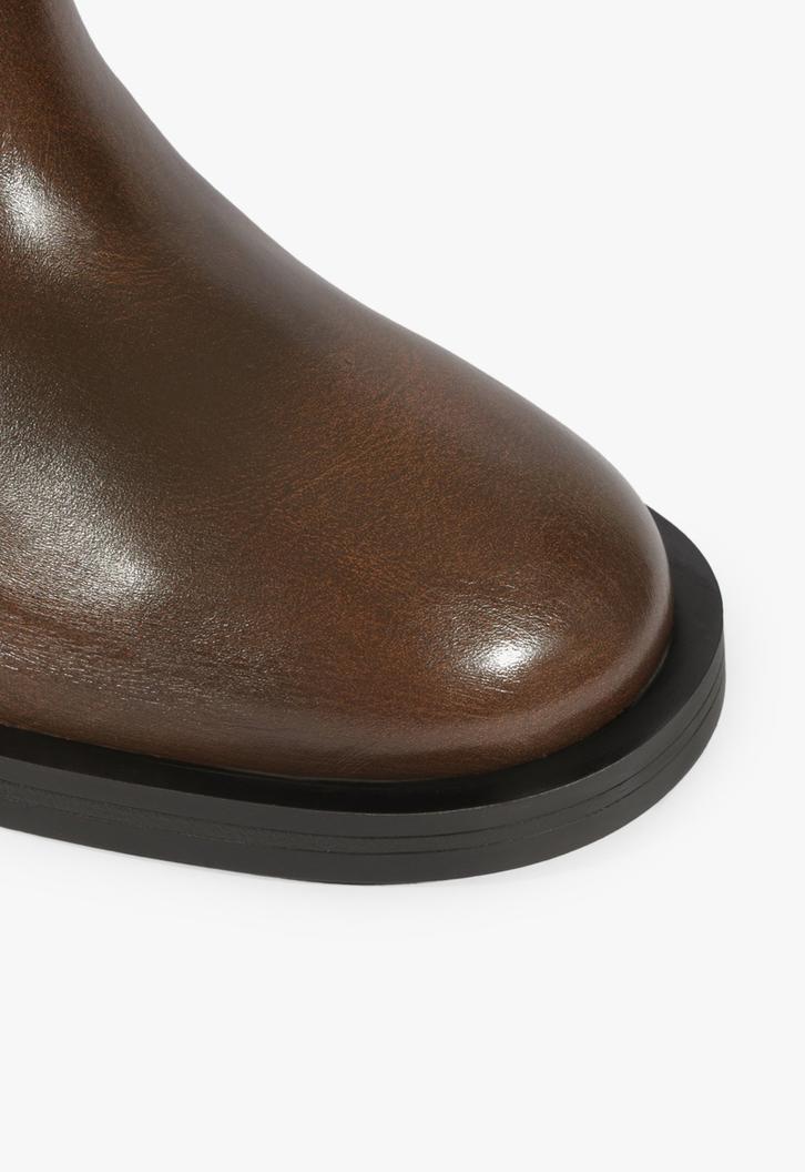 Bota Wyatt Up Couro Marrom
