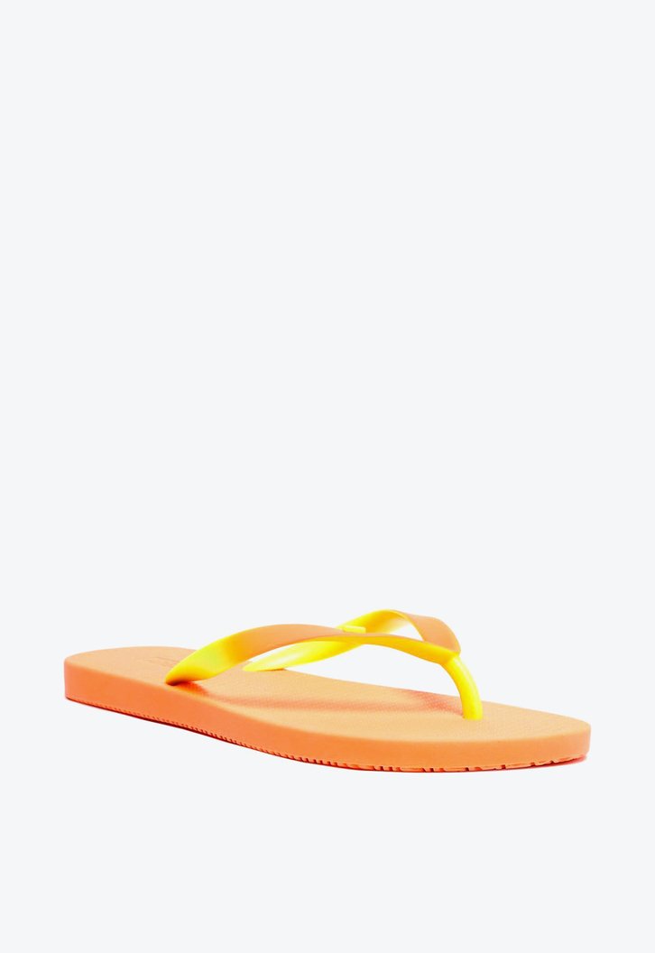 Chinelo Laranja Verde Brizza Degradê Lime