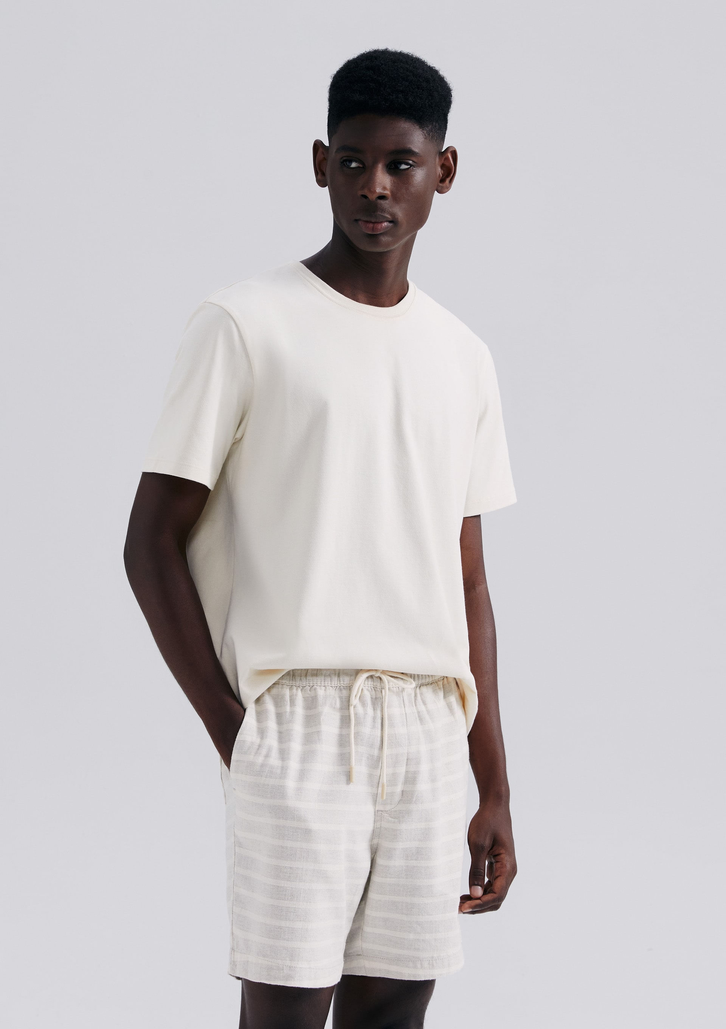 Bermuda Masculina Cinza Hering Jogger Rústica Listrada