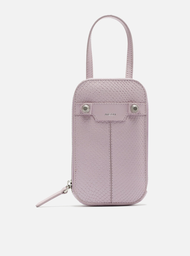 Mini Porta-celular Bag Lilás Arezzo Couro Snake Mafe