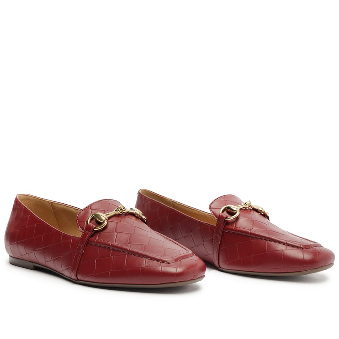 Mocassim Vermelho Anacapri Texturas