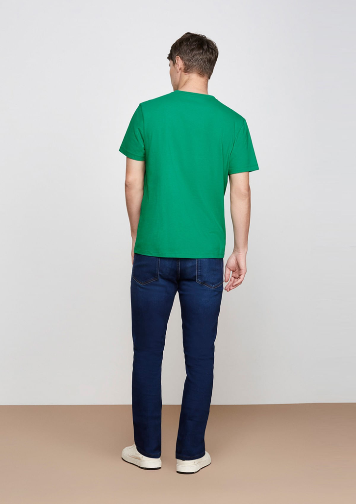 Camiseta Verde Bandeira Dzarm Masculina Manga Curta Decote Redondo