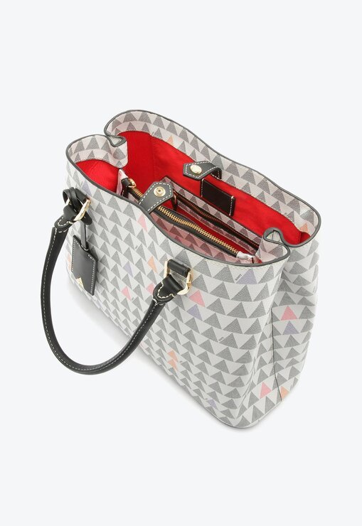 BOLSA TOTE BRANCA SCHUTZ LARA NEW TRIANGLE