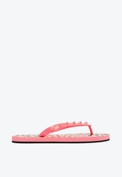 Chinelo De Dedo Rosa Arezzo Brizza Estampa Rock