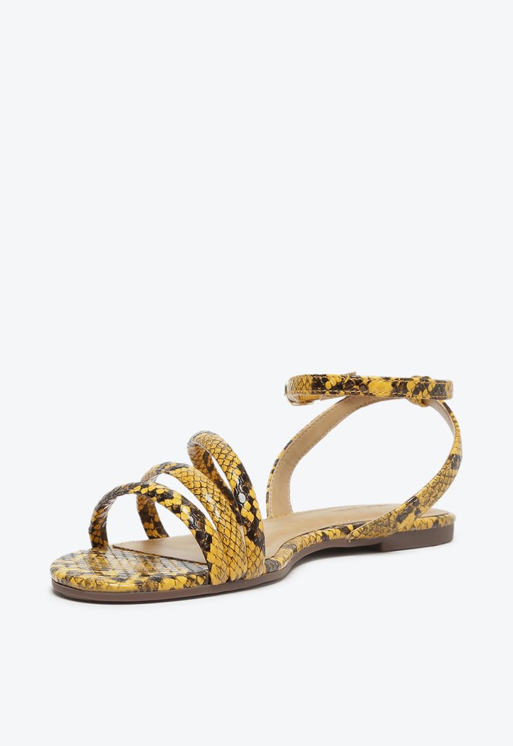 Sandália Amarela Anacapri Snake Fun