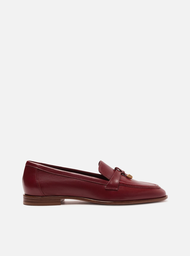Mocassim Vermelho Arezzo Couro Detalhe Tira